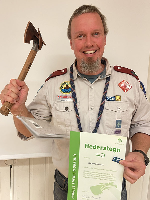 Gratulerer til Kai med vel fortjent Hederstegn!